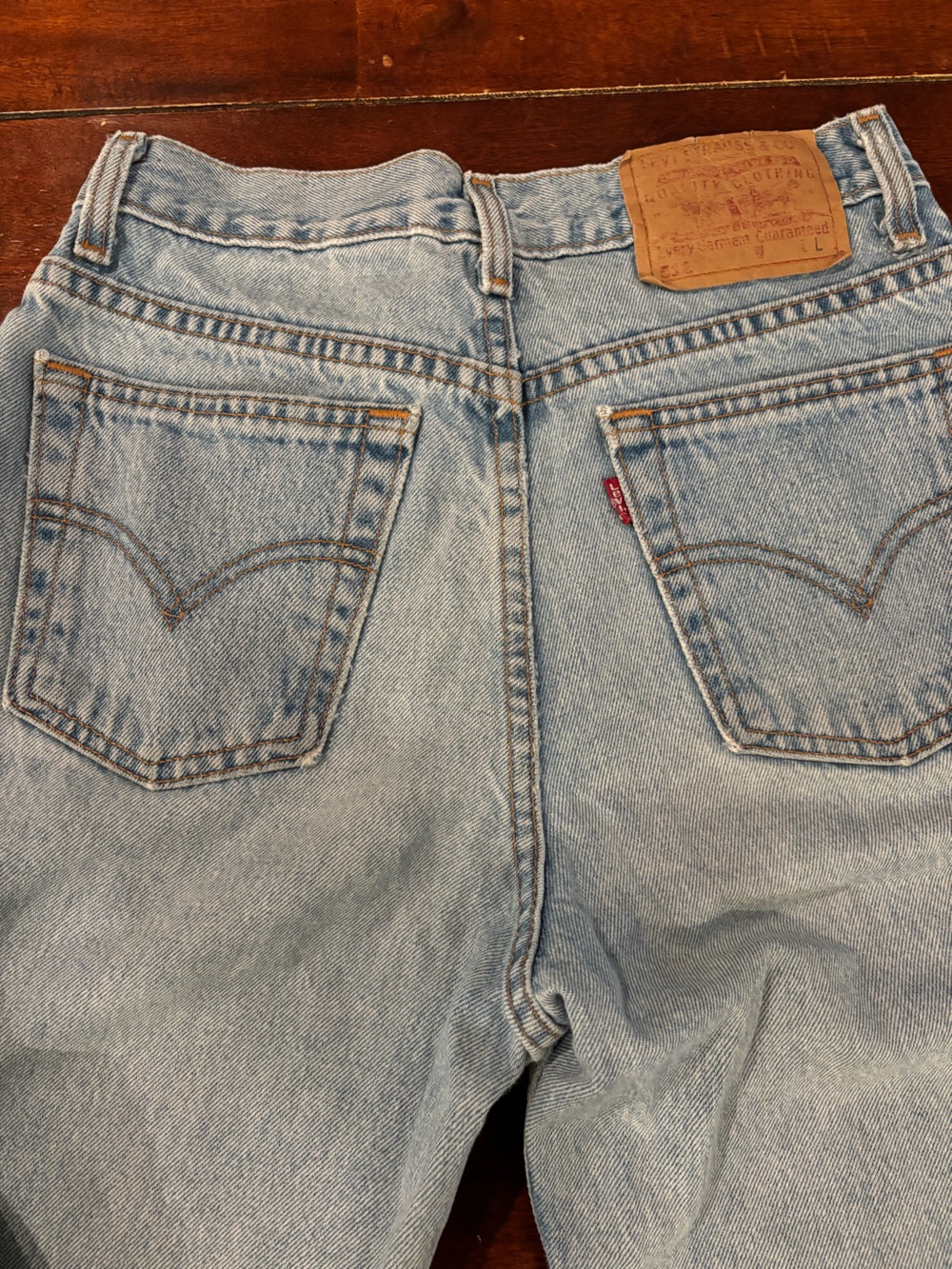 Levi's Light Blue Relaxed Fit vintage Jeans with Signature Back Pockets